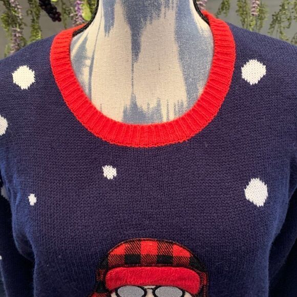 Jolly Sweater Men's Unisex Ugly Christmas Sweater Hunter orange Santa M … - Picture 7 of 12